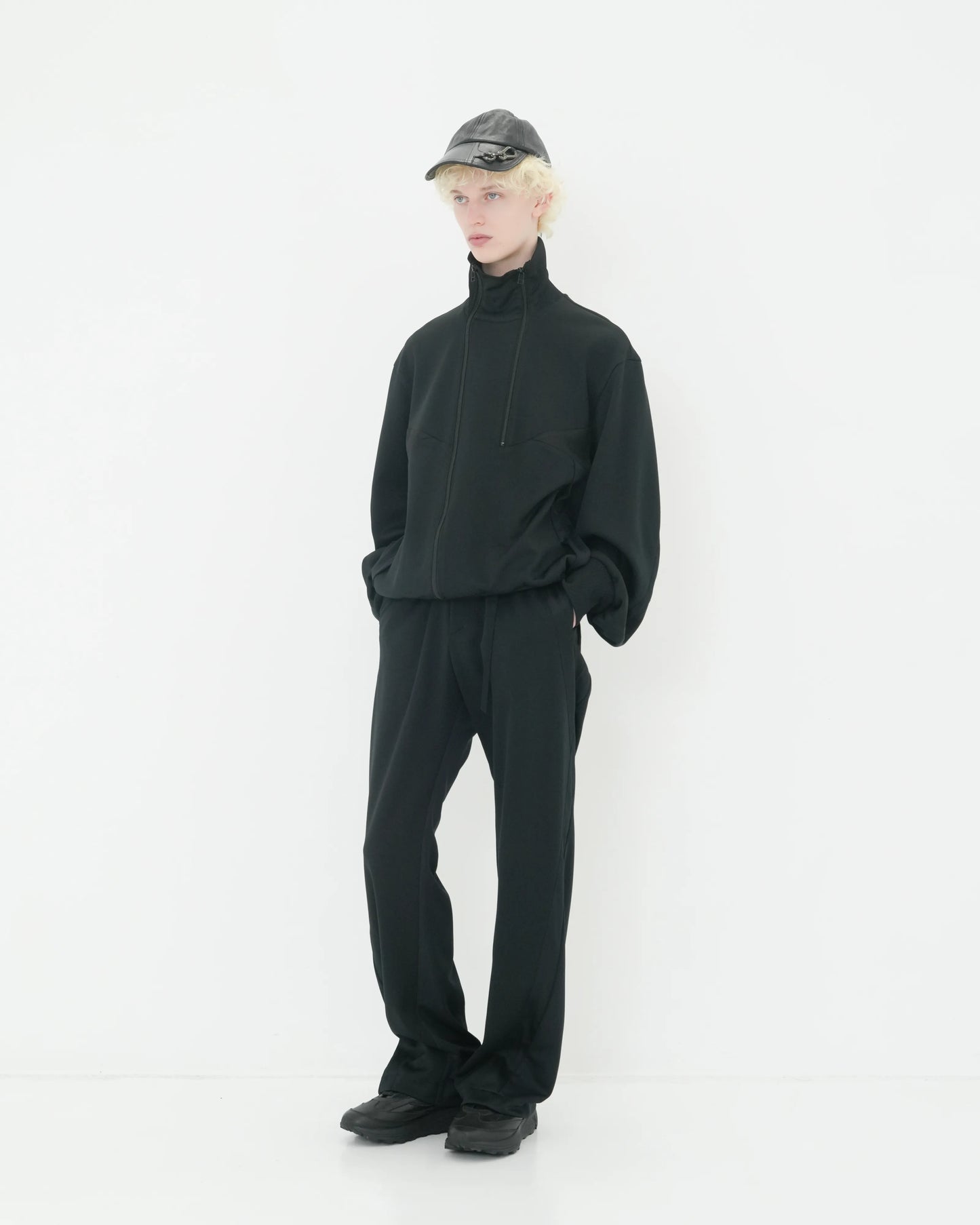JERSEY TRACK BLOUSON BLACK