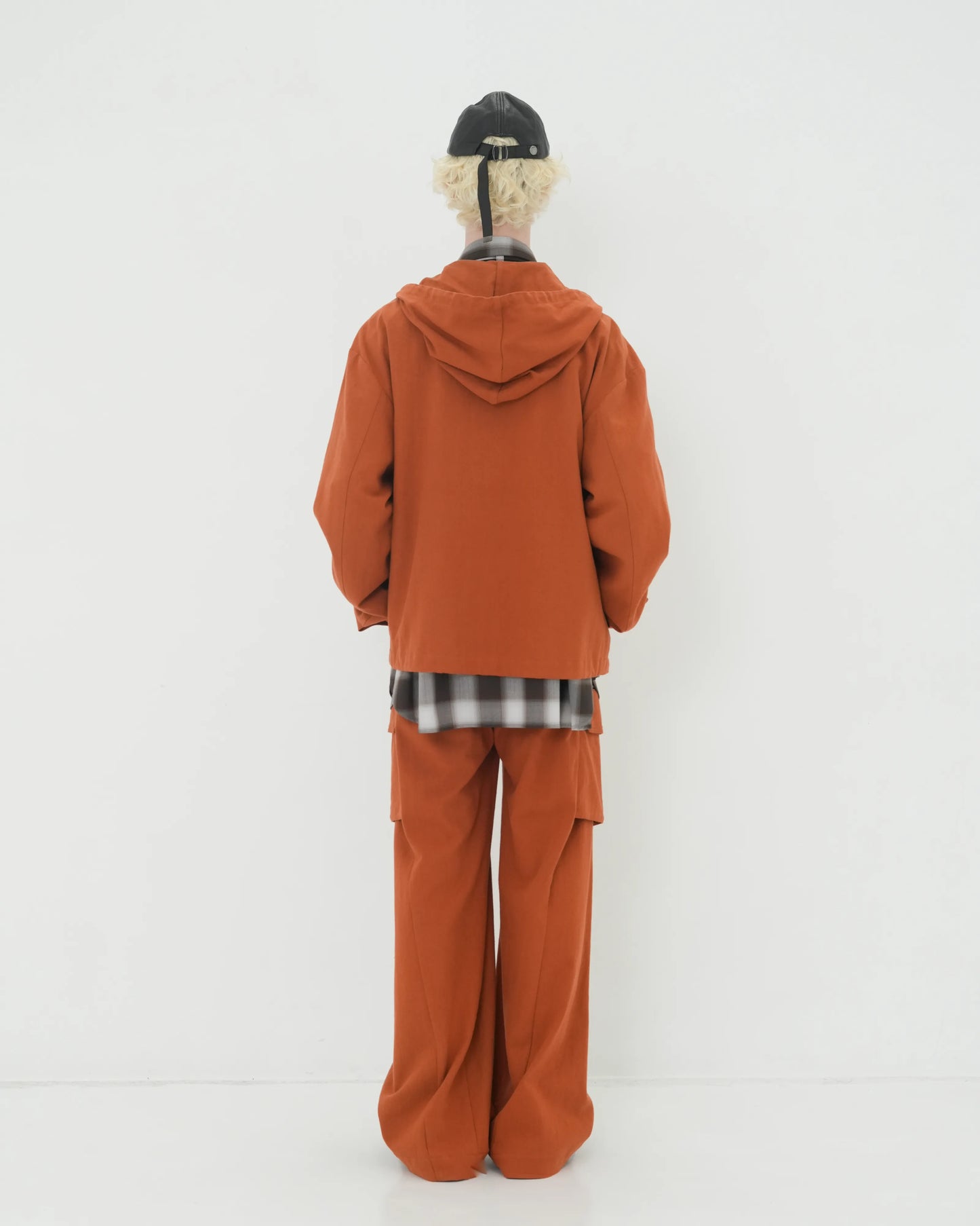 NEP SILK HOOD BLOUSON ORANGE