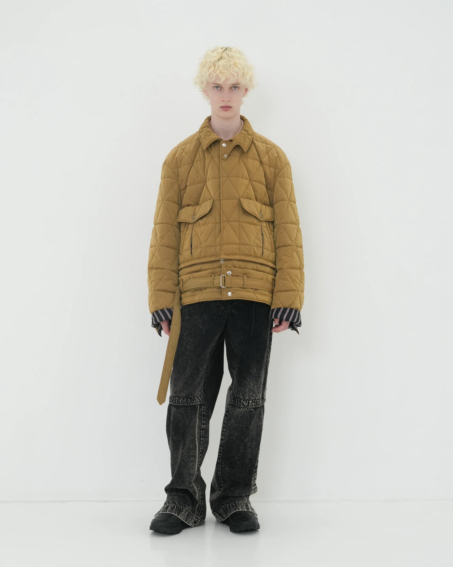 NYLON QUILTING A-2 BLOUSON BEIGE