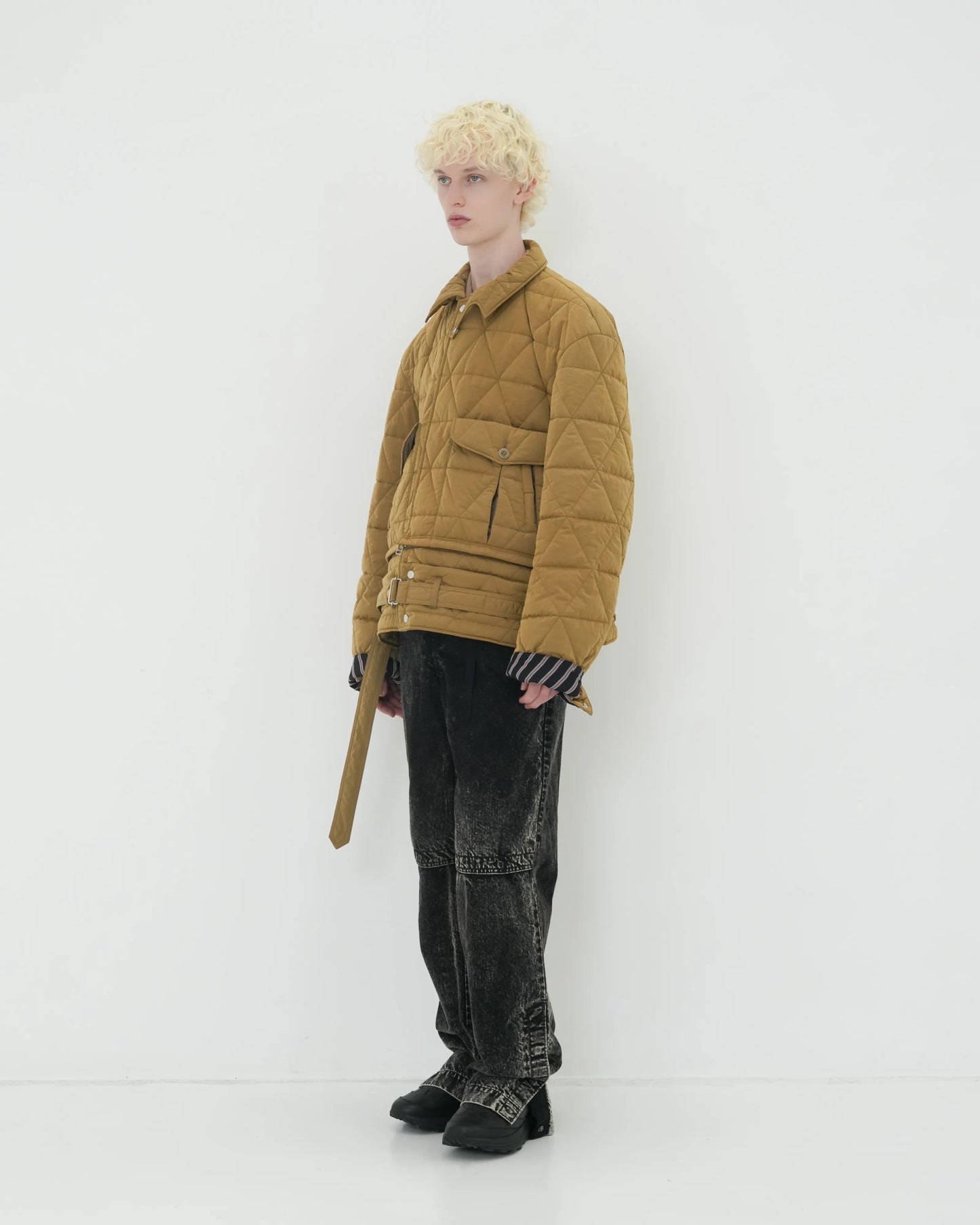 NYLON QUILTING A-2 BLOUSON BEIGE