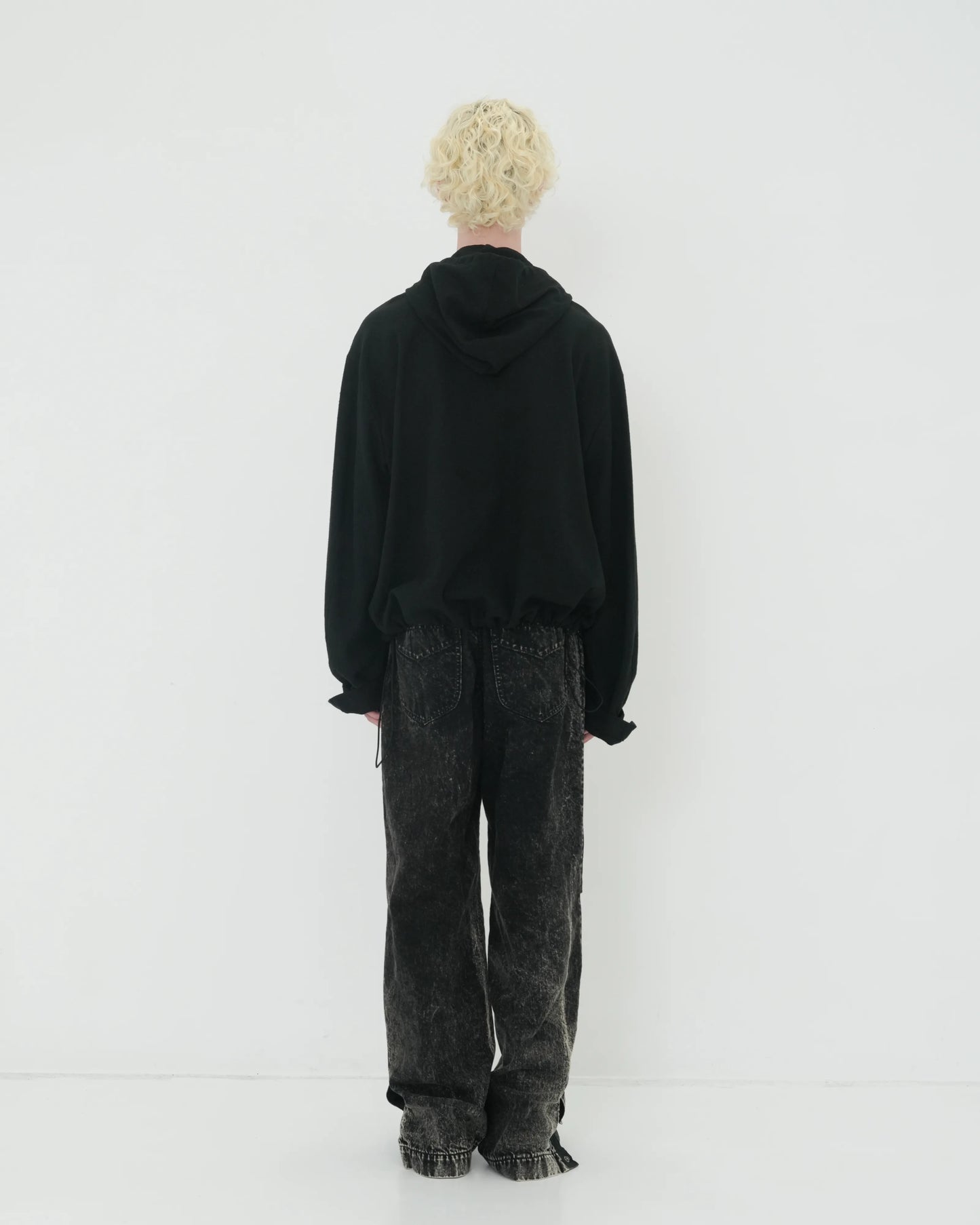 NEP SILK HOOD BLOUSON BLACK