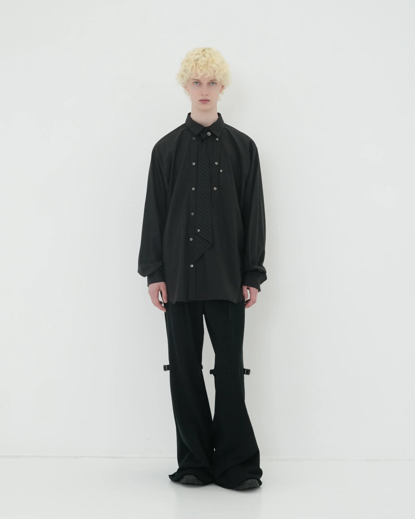 SWEAT GAITER DOUBLE SLACKS BLACK