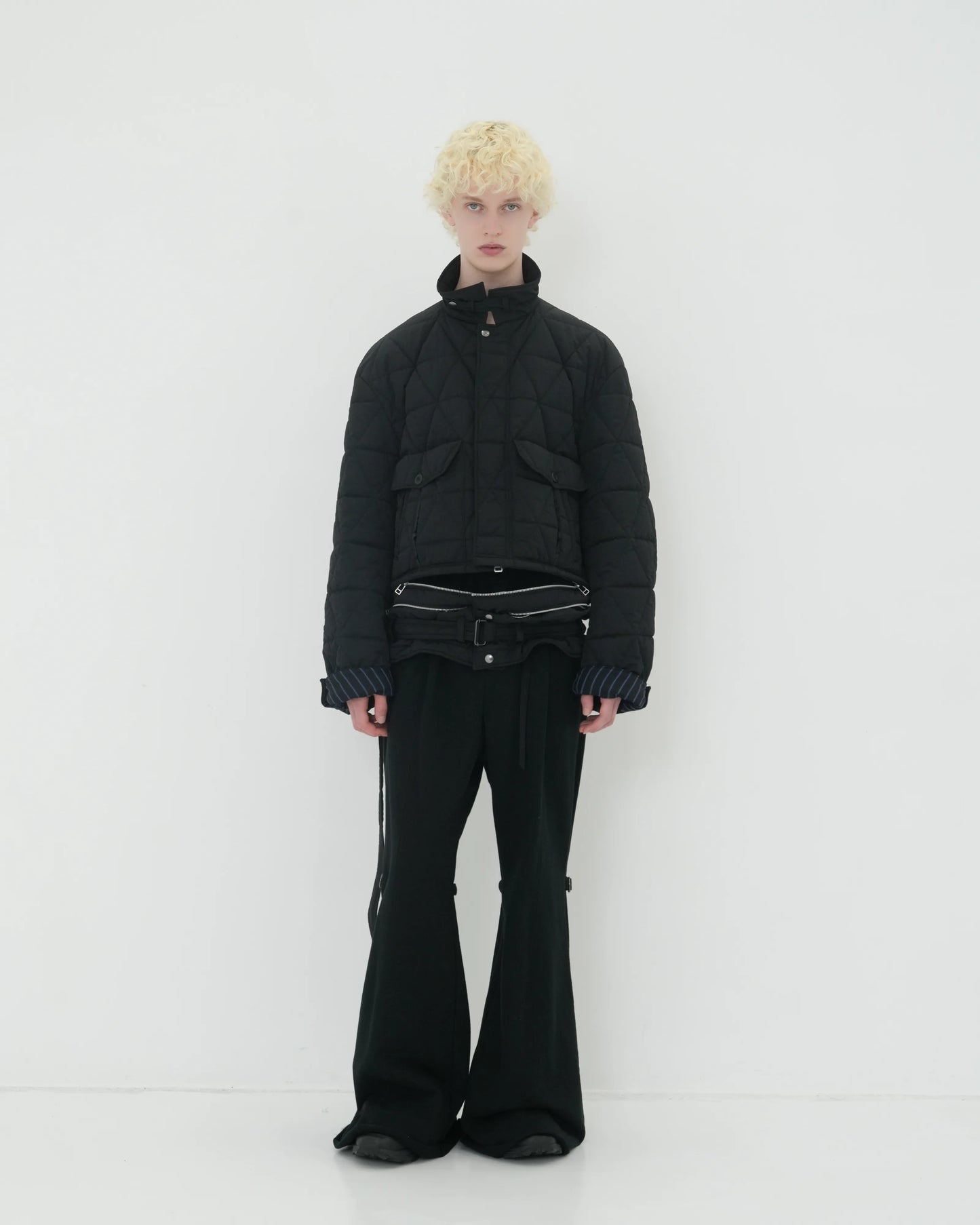 SWEAT GAITER DOUBLE SLACKS BLACK