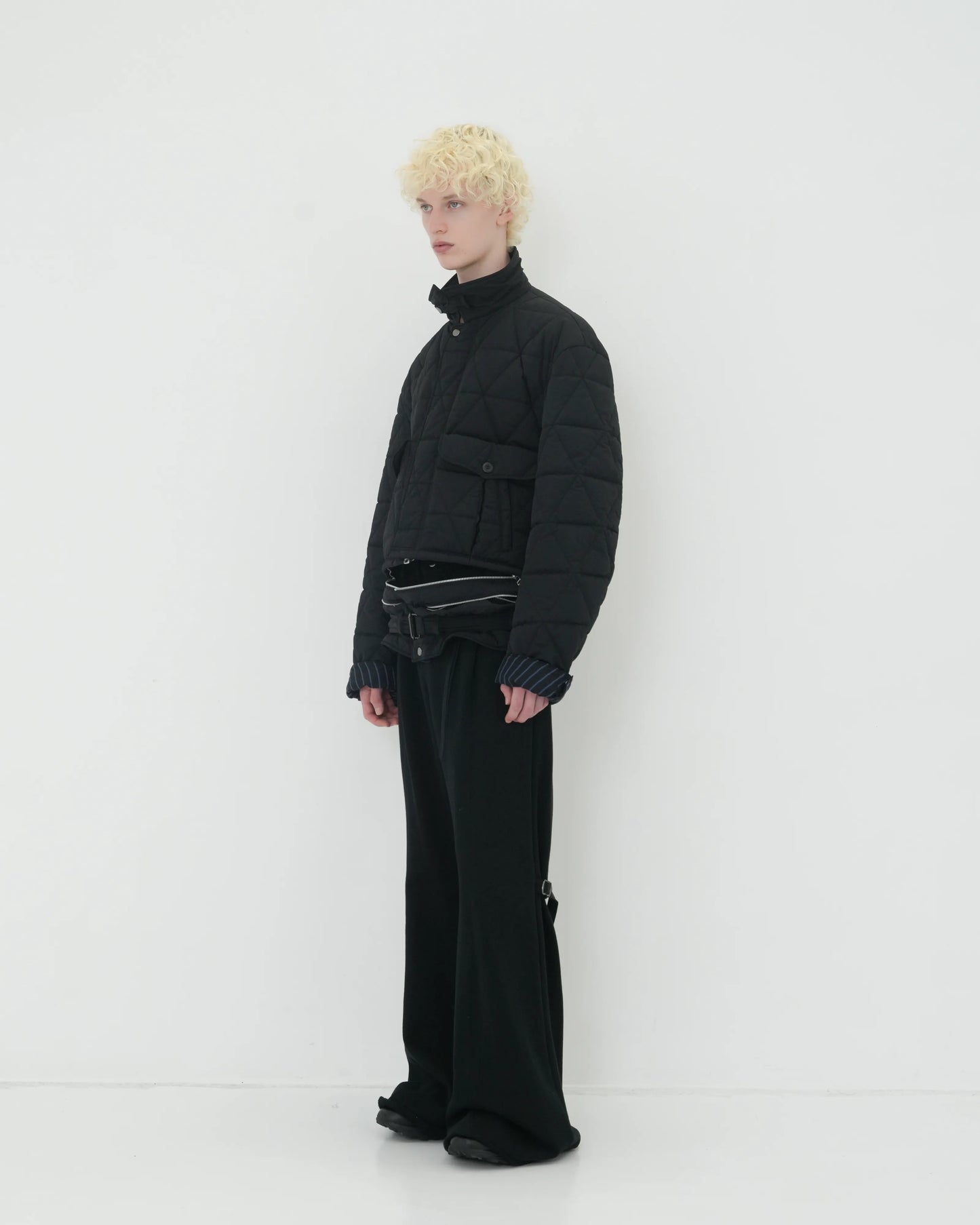 SWEAT GAITER DOUBLE SLACKS BLACK