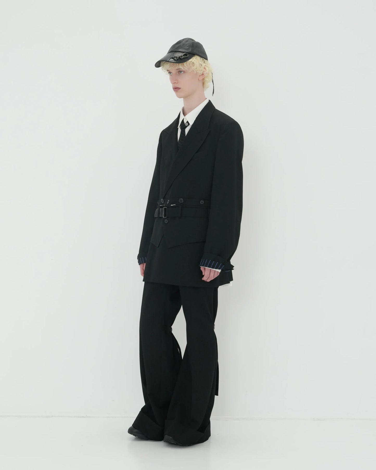 CUMMER BAG DOUBLE - BREASTED JACKET BLACK