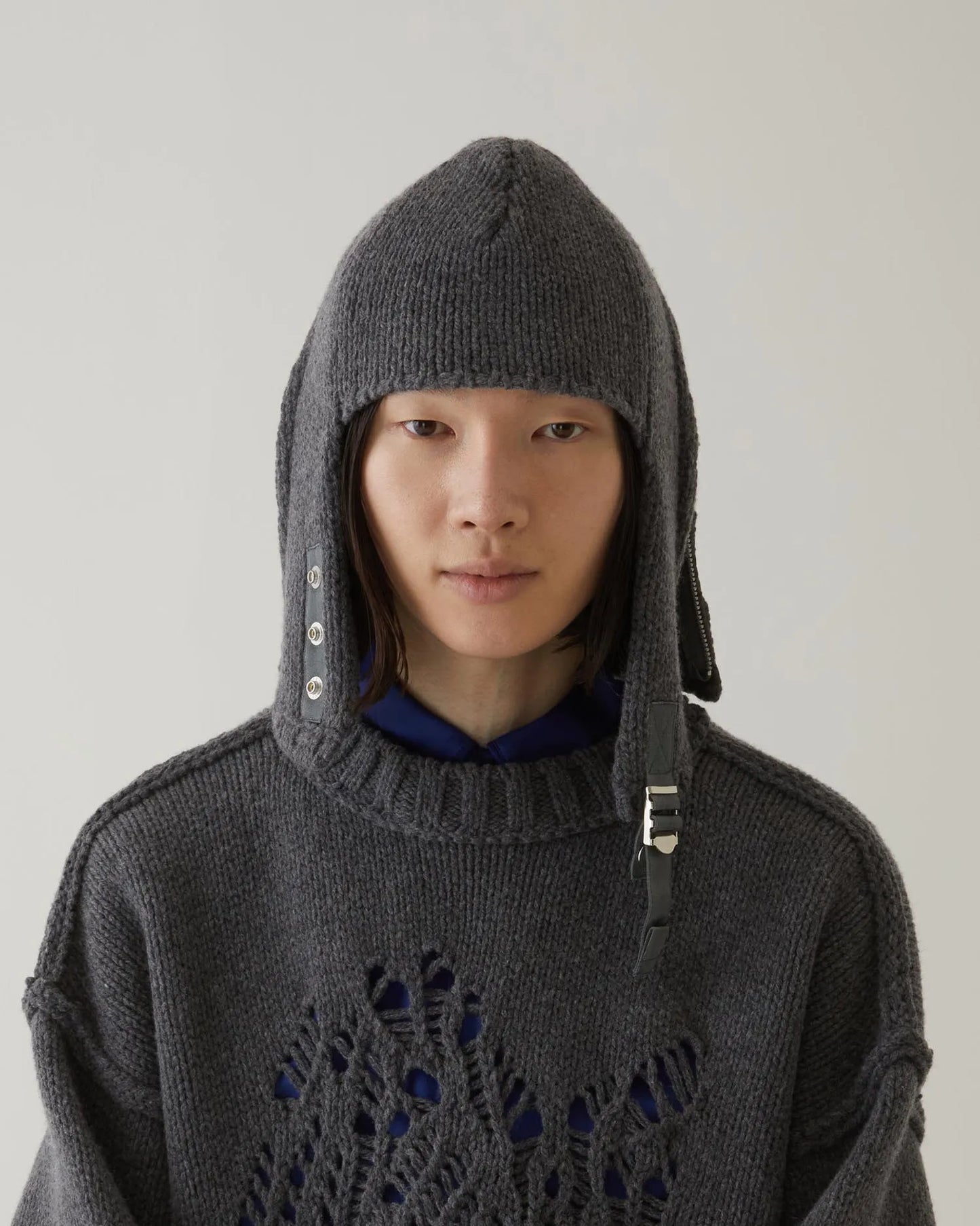 AVIATOR KNIT CAP GREY