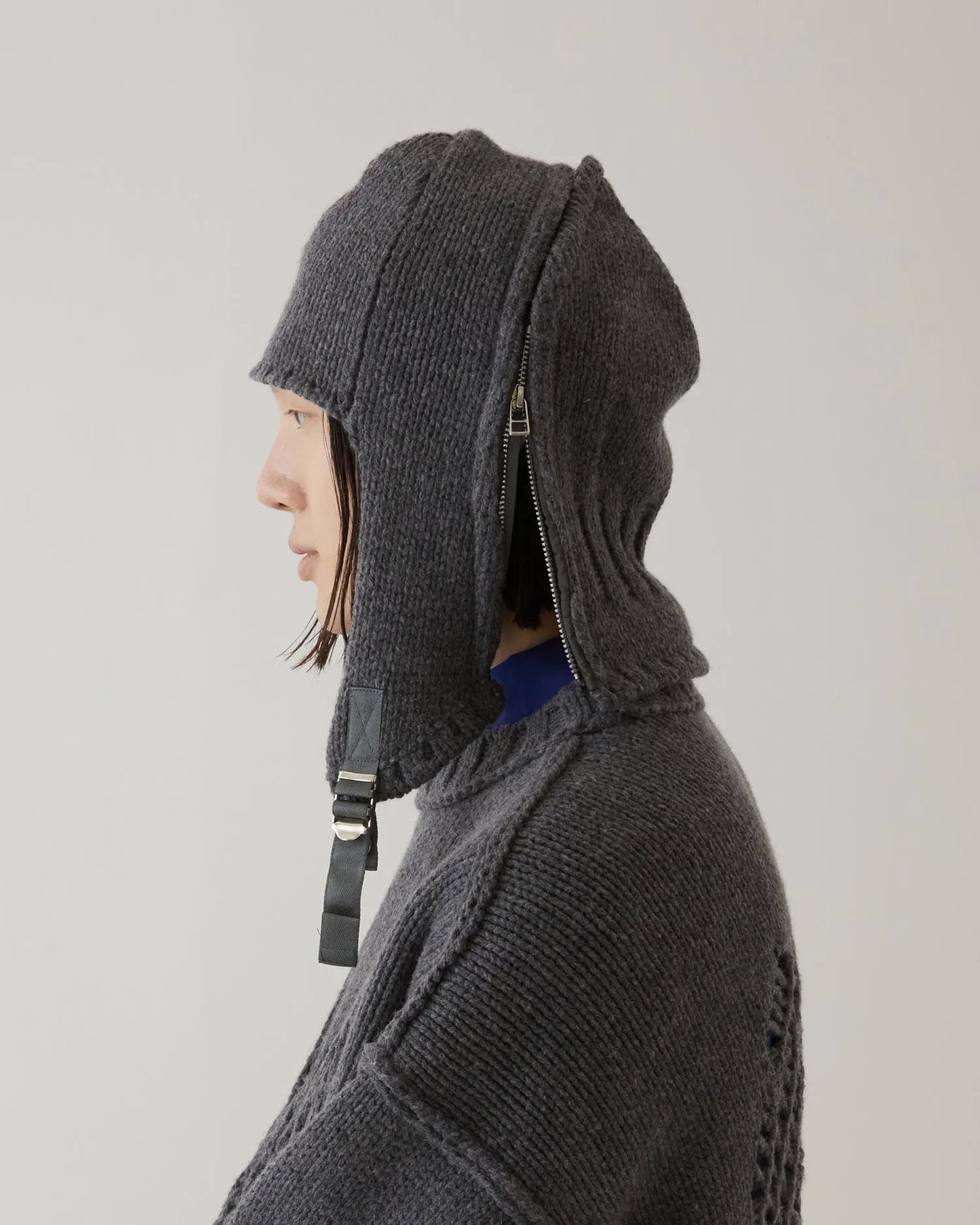 AVIATOR KNIT CAP GREY