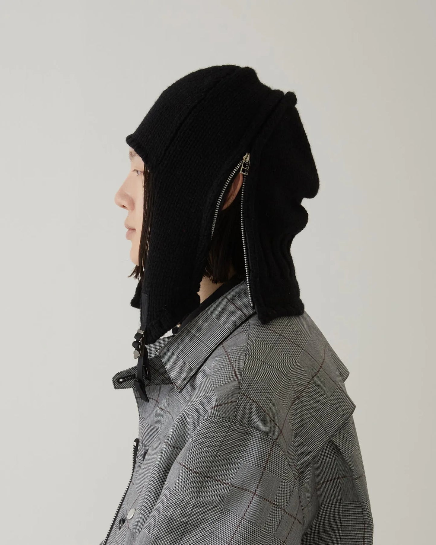 AVIATOR KNIT CAP BLACK