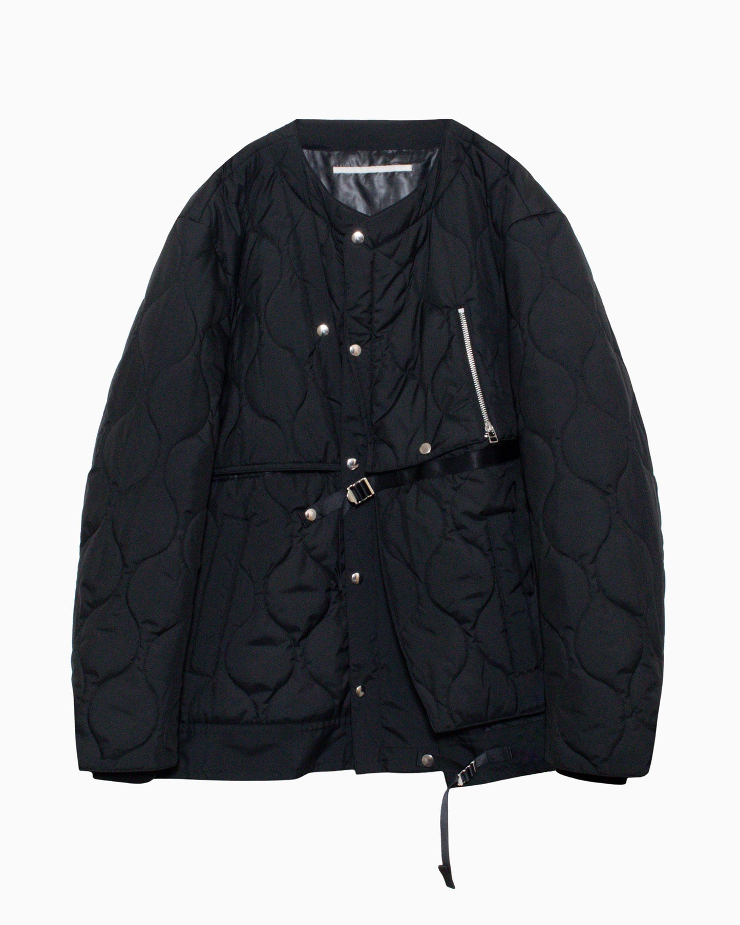 QUILTING MAGAZINE VEST LINER BLACK