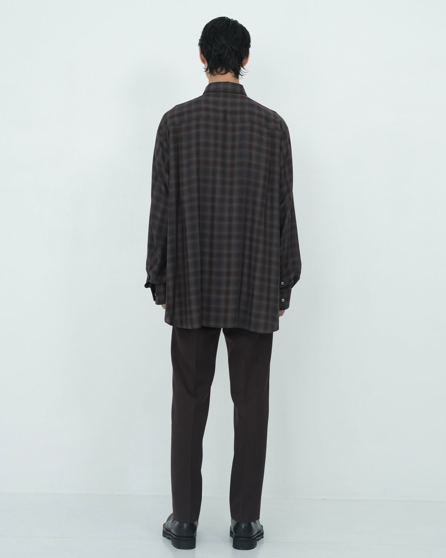 NECKTIE SHIRT BROWN