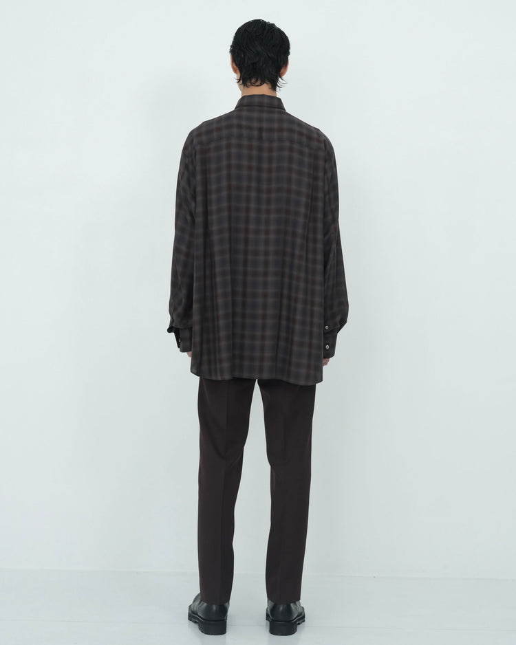 NECKTIE SHIRT BROWN