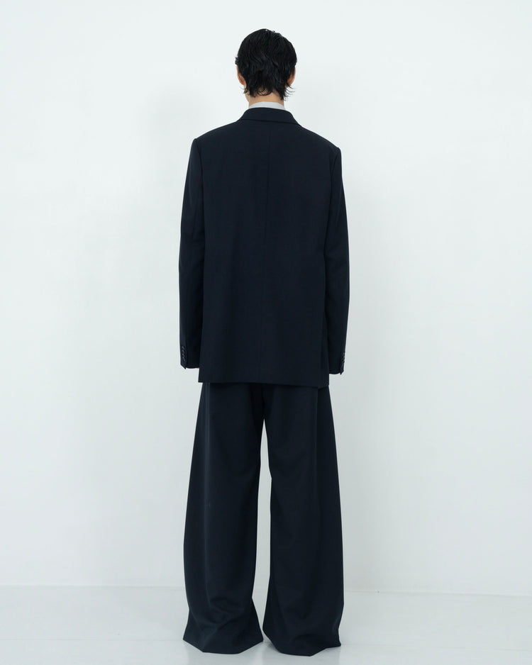 DOUBLE-BREASTED TAILORED JACKET NAVY