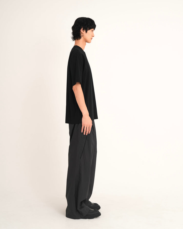 SIDE SEAM POCKET T-SHIRT BLACK
