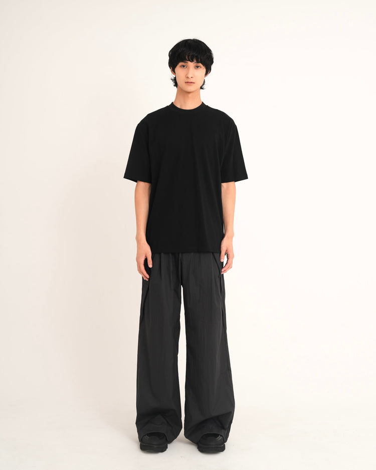 SIDE SEAM POCKET T-SHIRT BLACK