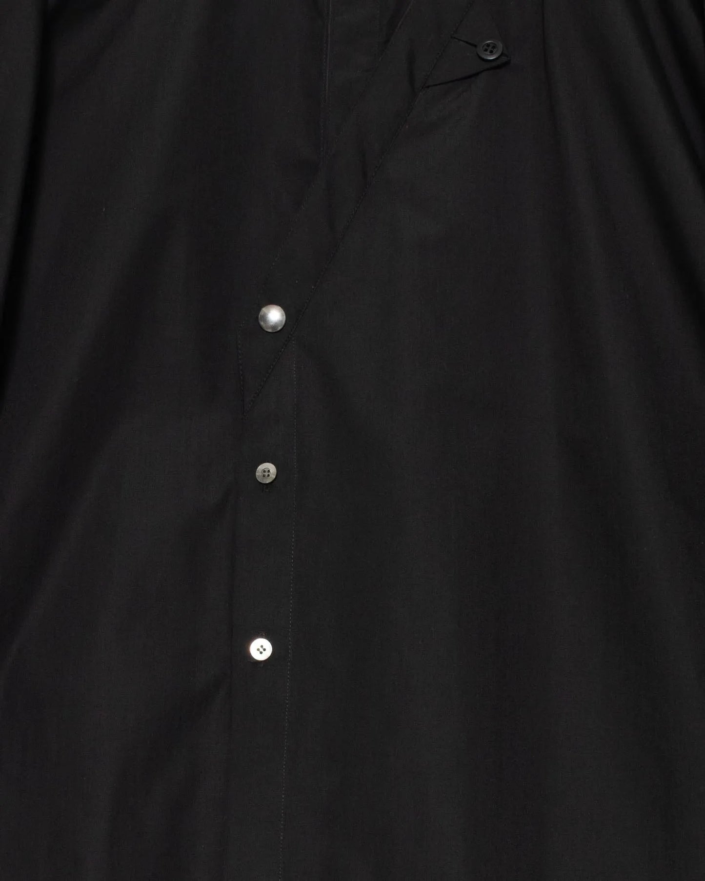 FRONT SLIT SHIRT BLACK