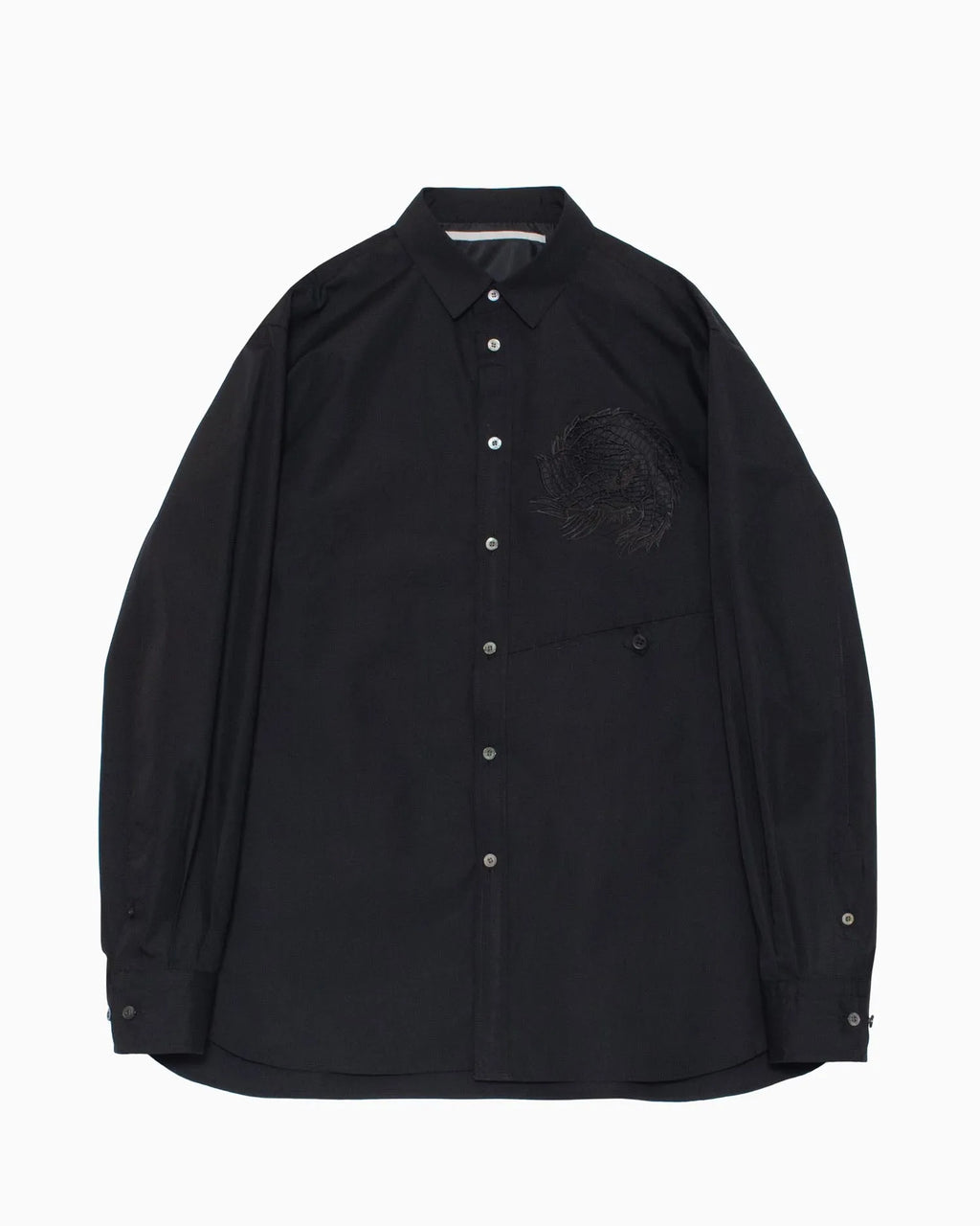 EMBROIDERY SHIRT BLACK