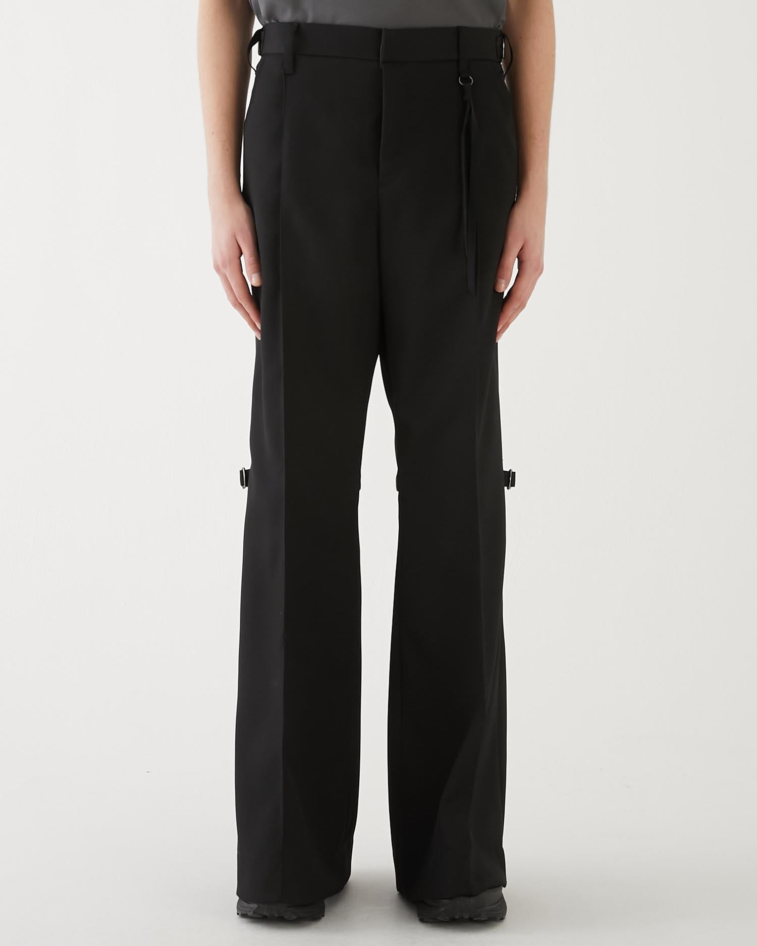 SUITING GAITER SLACKS BLACK