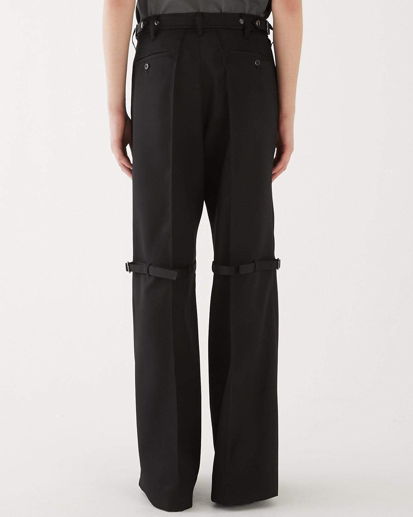 SUITING GAITER SLACKS BLACK