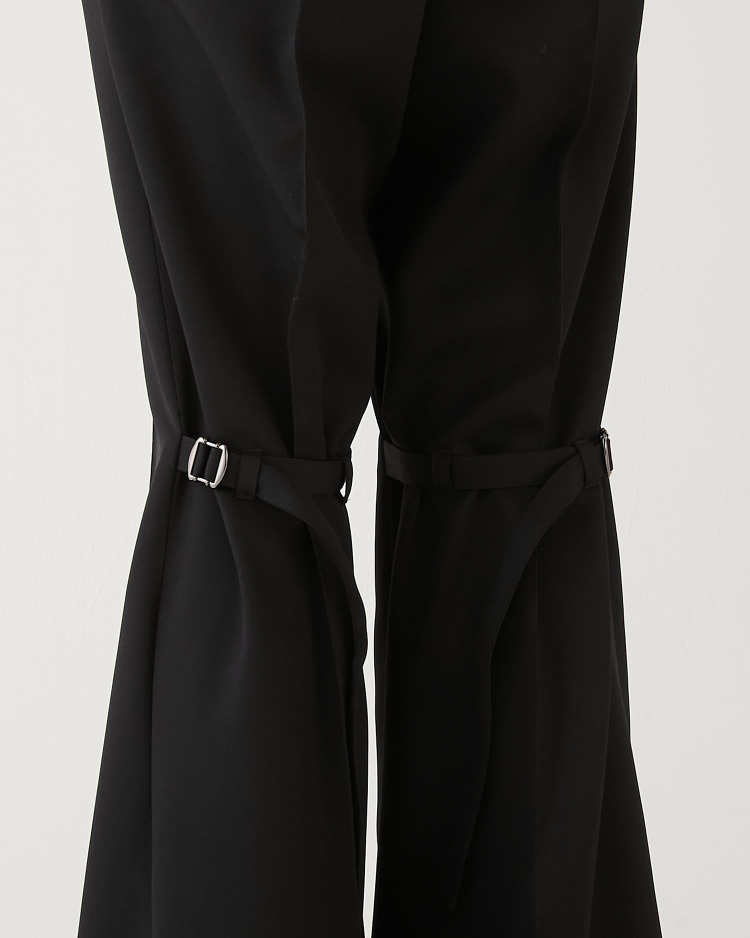 SUITING GAITER SLACKS BLACK