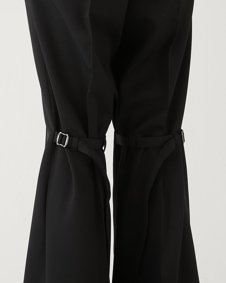 SUITING GAITER SLACKS BLACK