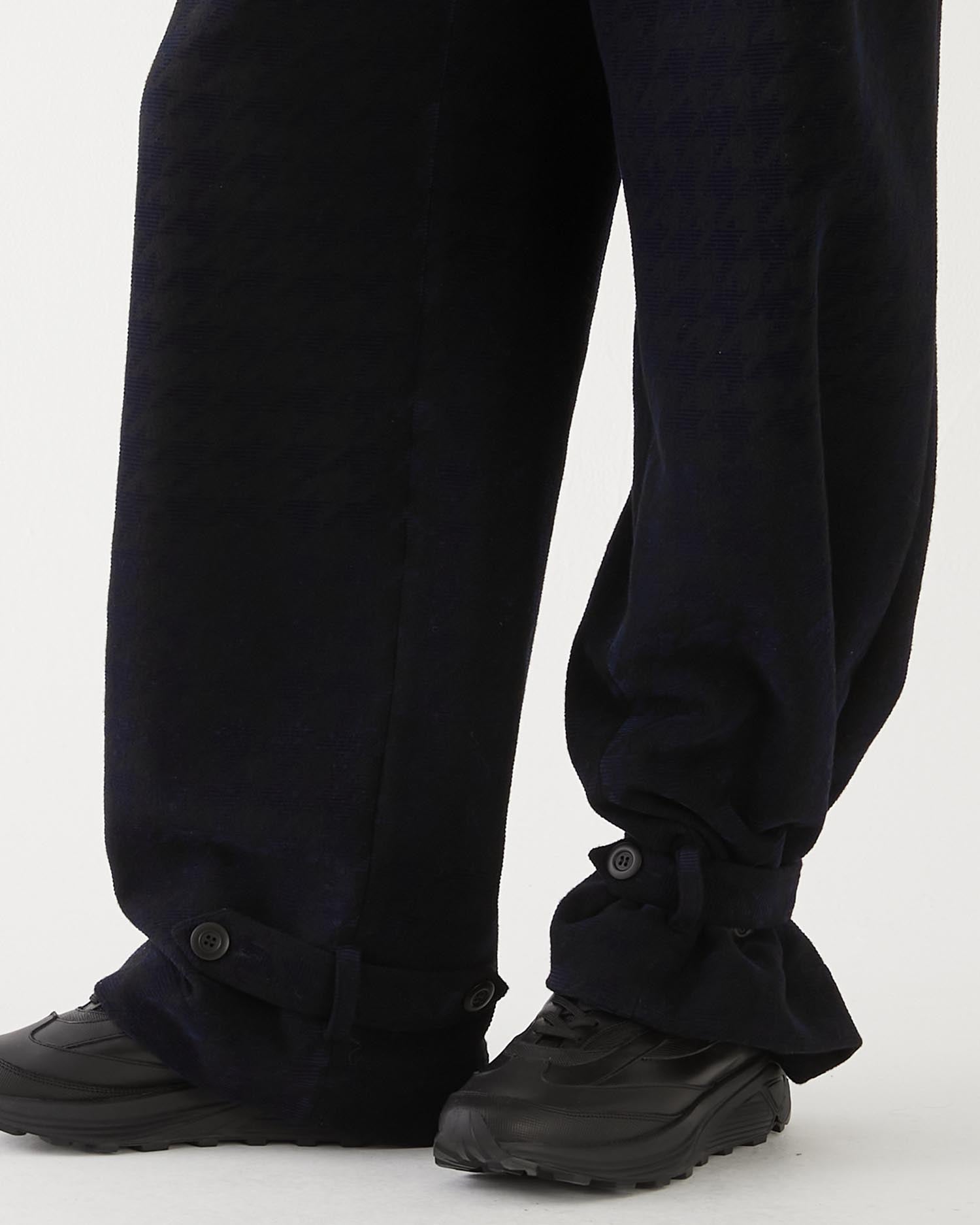 HOUNDSTOOTH MECHANIC PANTS BLACK