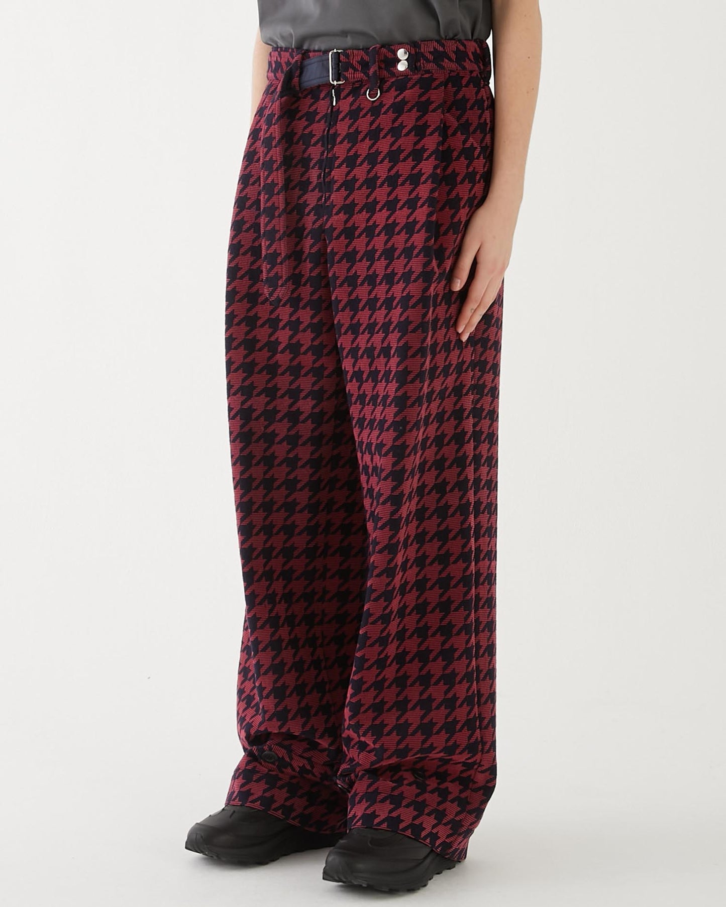 HOUNDSTOOTH MECHANIC PANTS NAVY