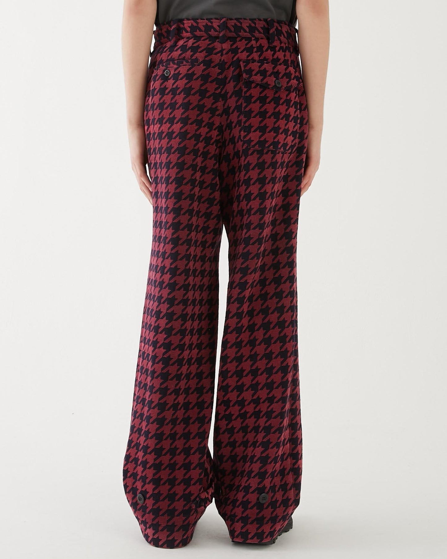 HOUNDSTOOTH MECHANIC PANTS NAVY