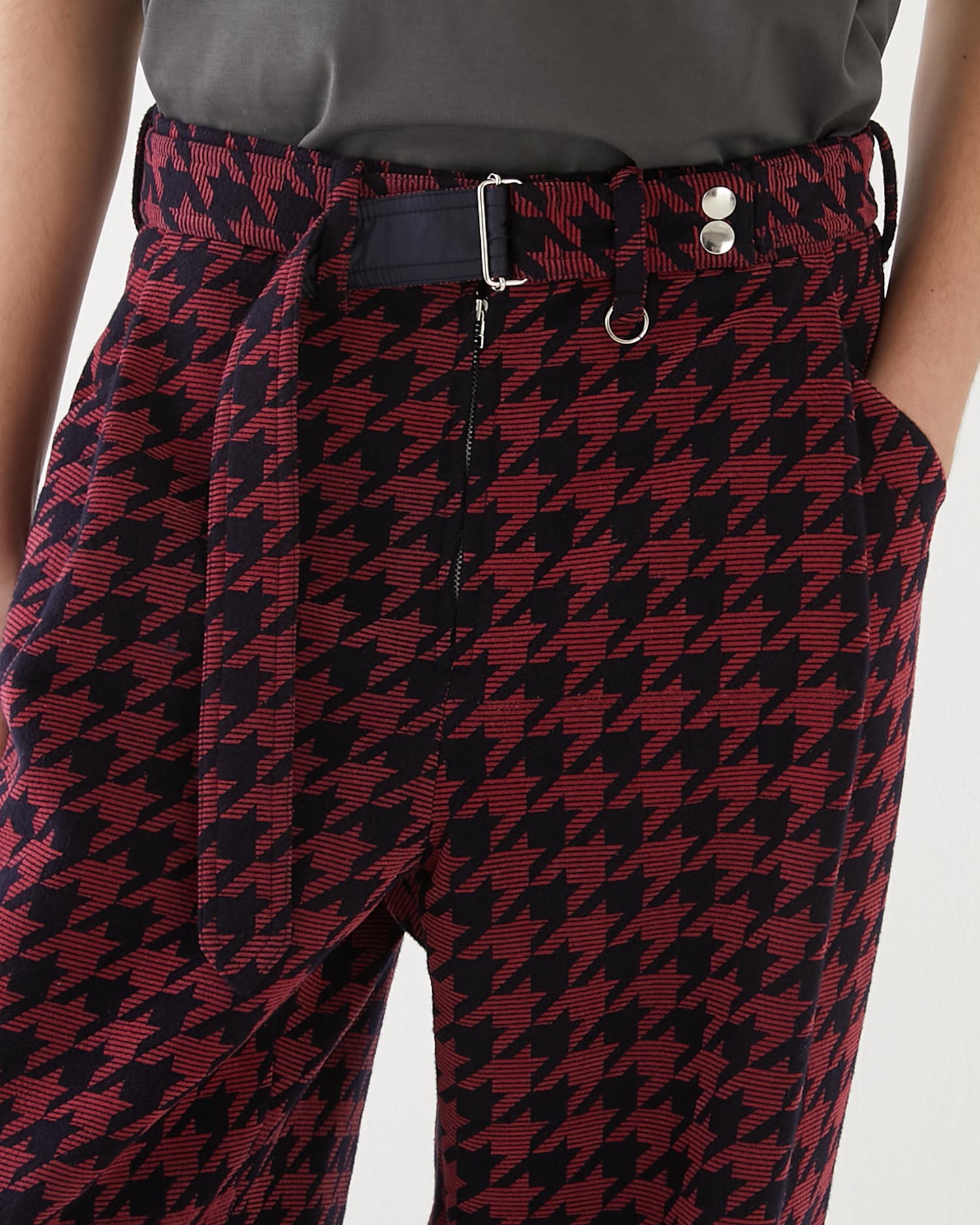 HOUNDSTOOTH MECHANIC PANTS NAVY