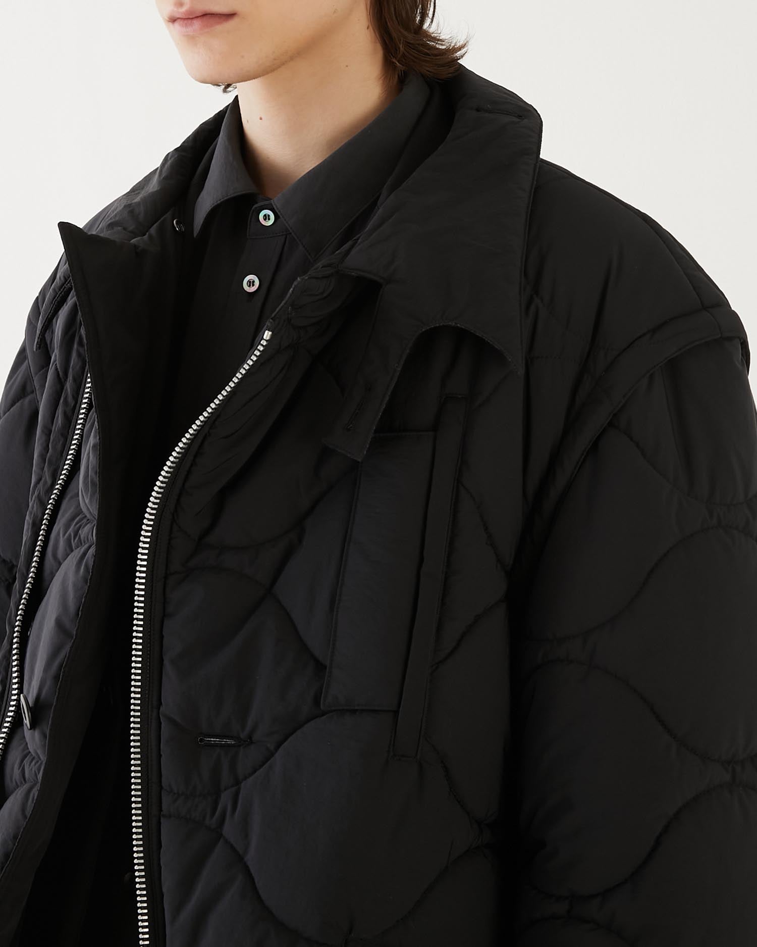 QUILTING DEACON JACKET BLACK