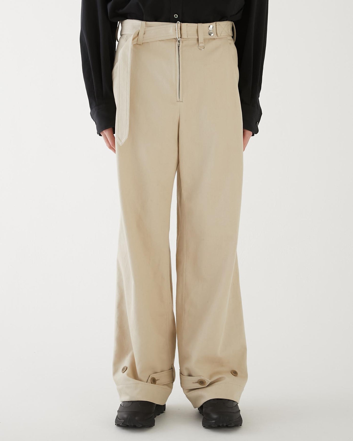 COTTON DRILL MECHANIC PANTS IVORY