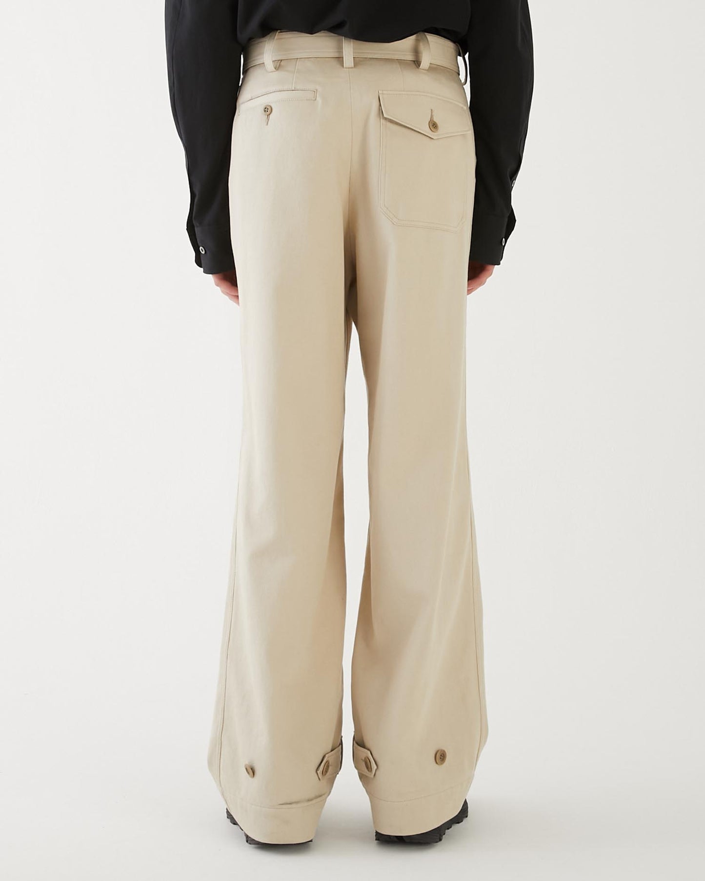 COTTON DRILL MECHANIC PANTS IVORY