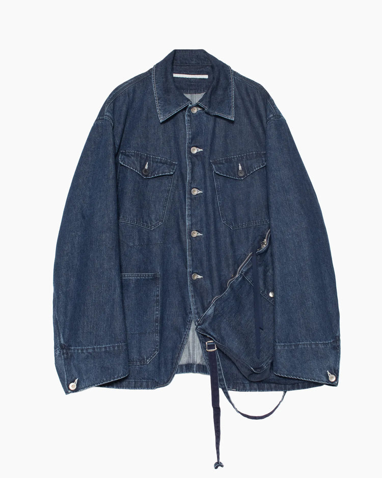 DENIM BAG COVERALLS INDIGO