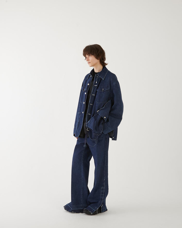 DENIM BAG COVERALLS INDIGO