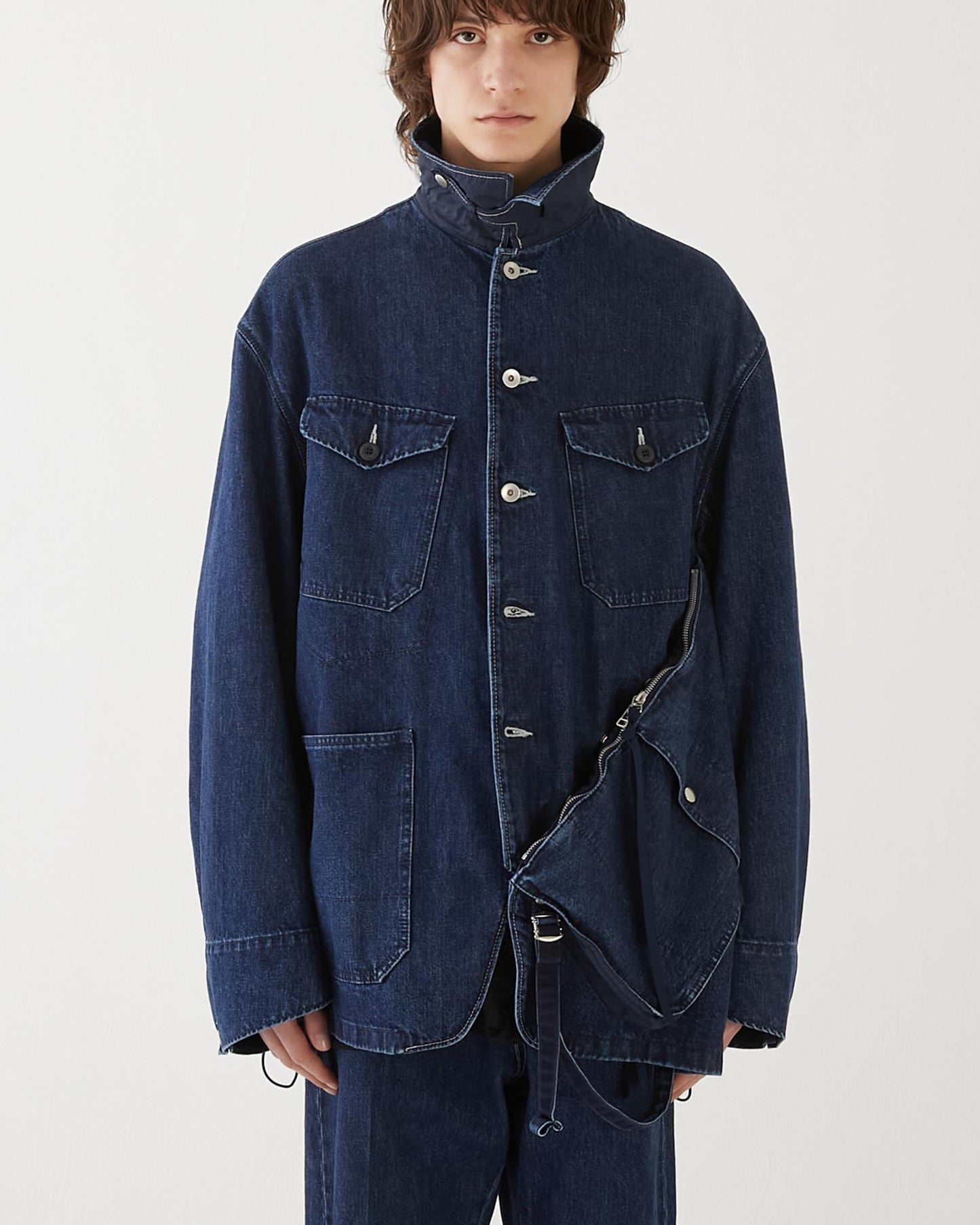 DENIM BAG COVERALLS INDIGO