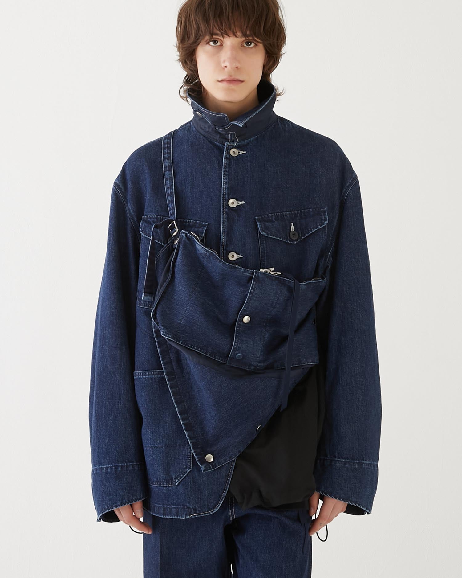 DENIM BAG COVERALLS INDIGO