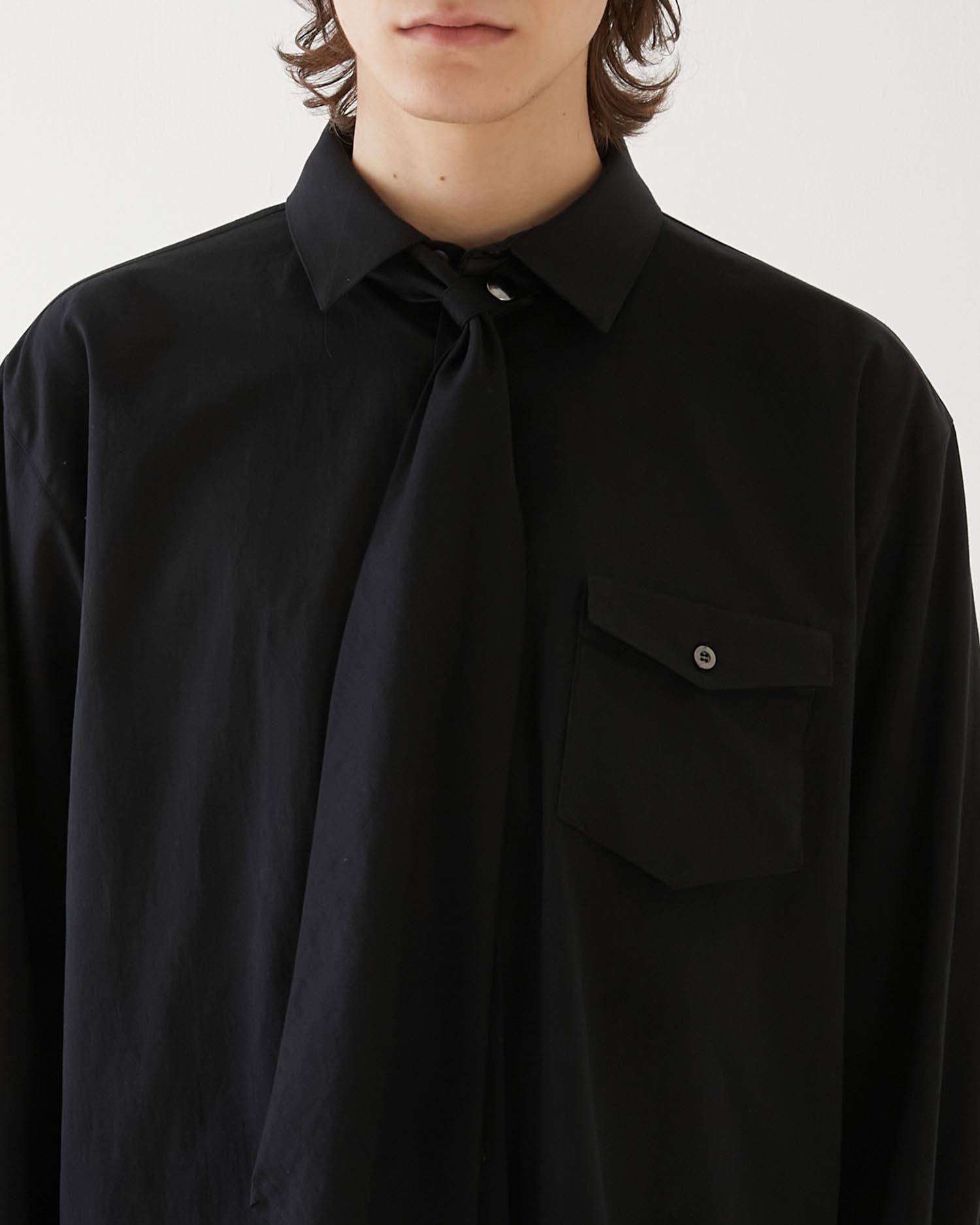 BOW TIE SHIRT BLACK