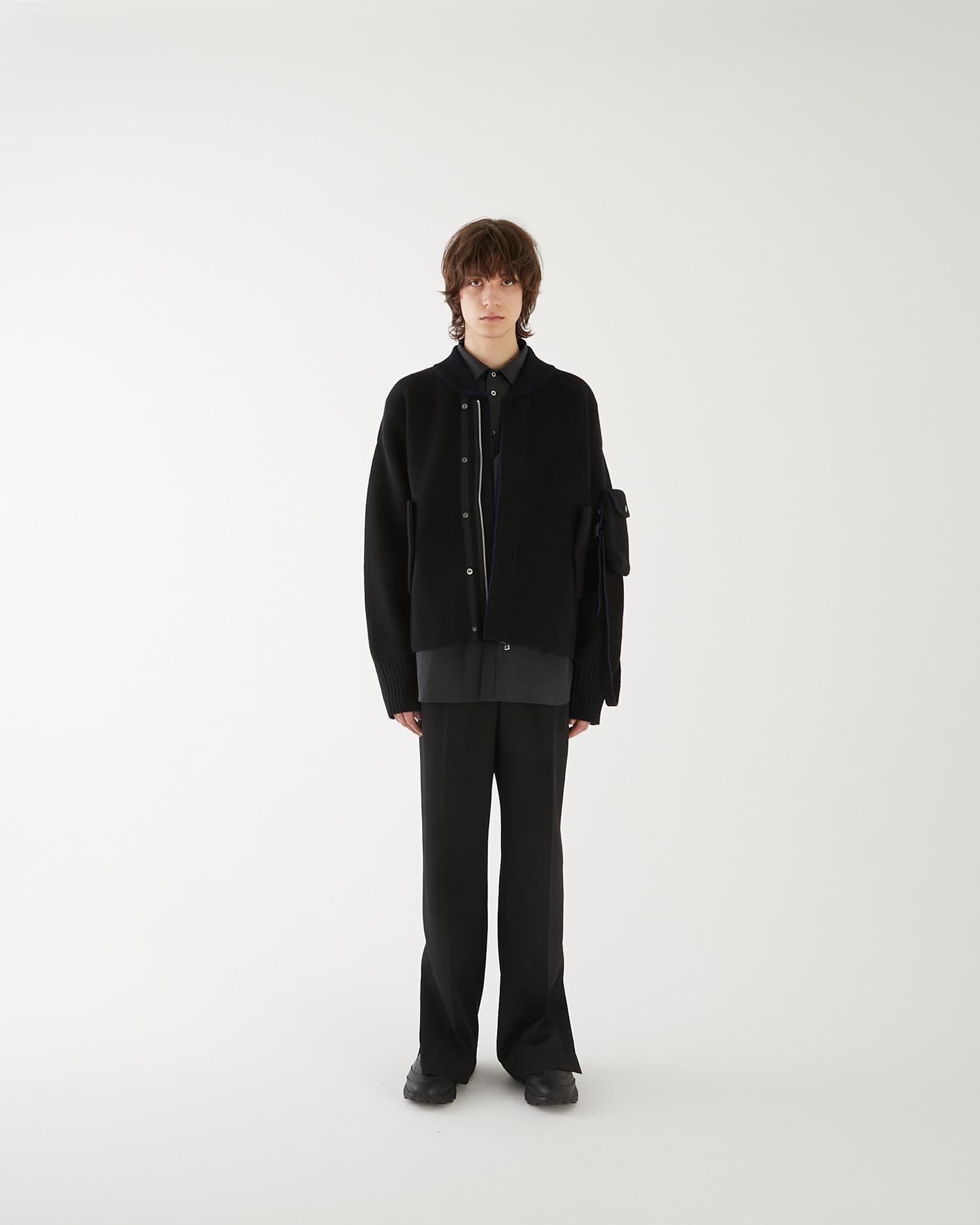 A1 KNIT DECK JACKET BLACK