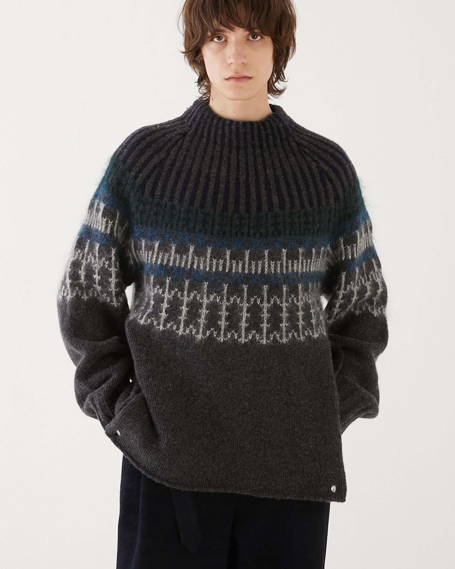 MORRISON NORDIC KNIT GREY