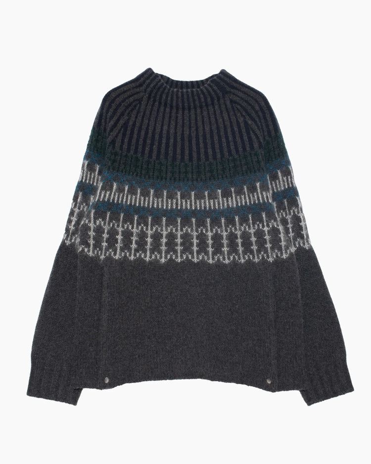 MORRISON NORDIC KNIT GREY