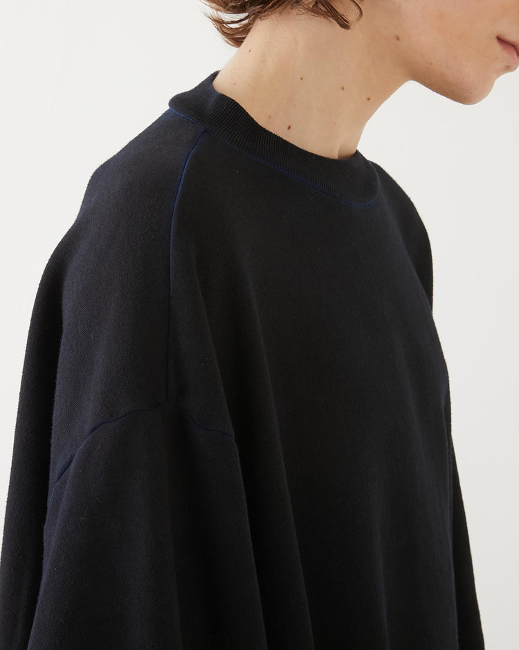 COLD DYED SWEATSHIRT BLACK