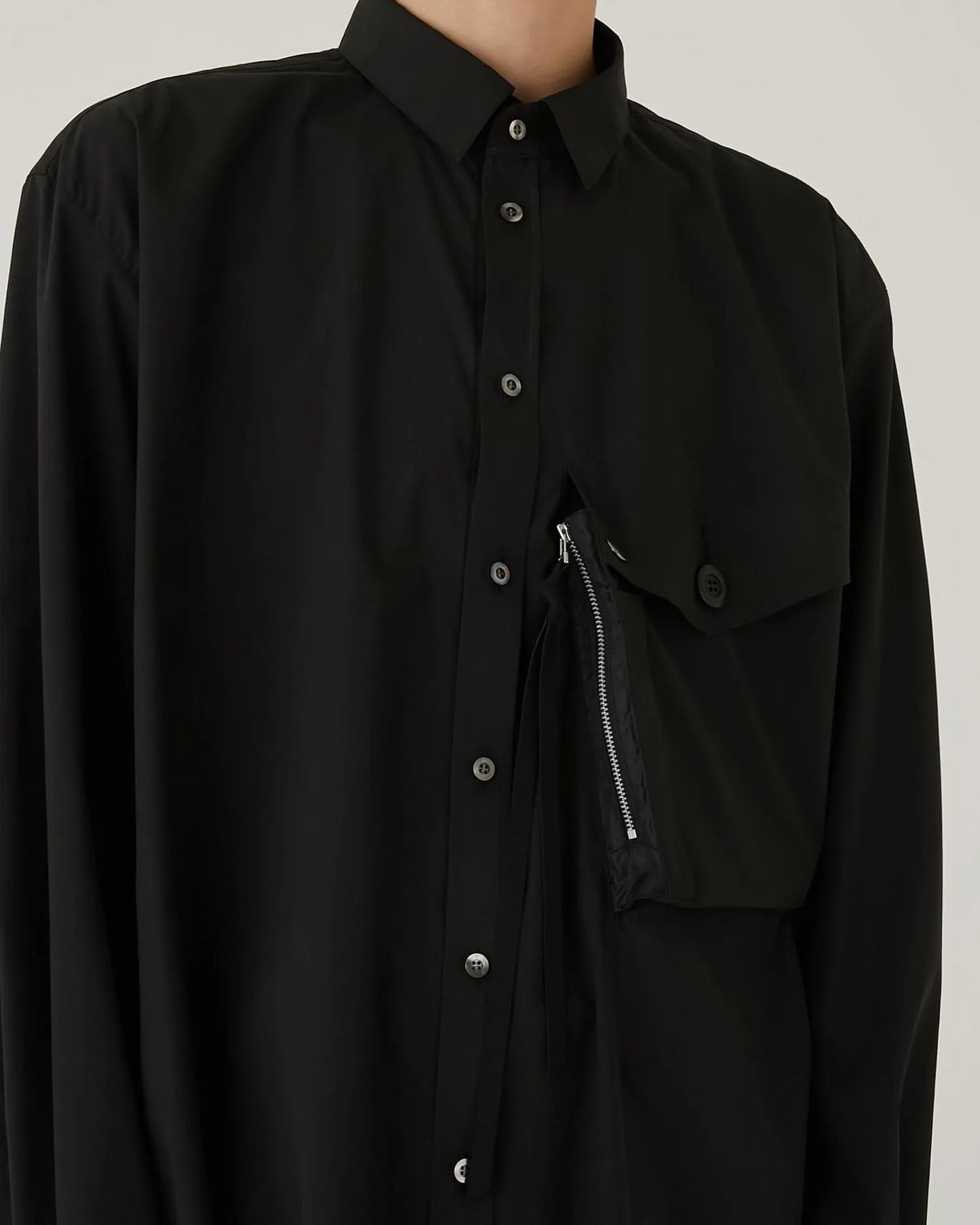 TYPEWRITER DRESS SHIRT BLACK