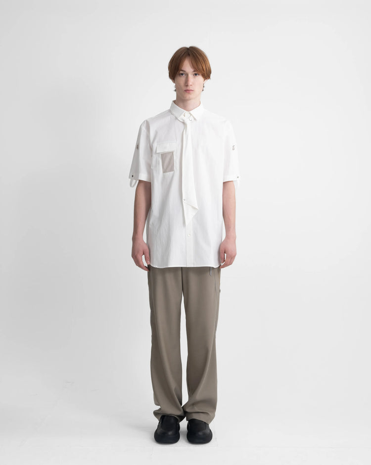 S/S PASS HOLDER SHIRT WHITE