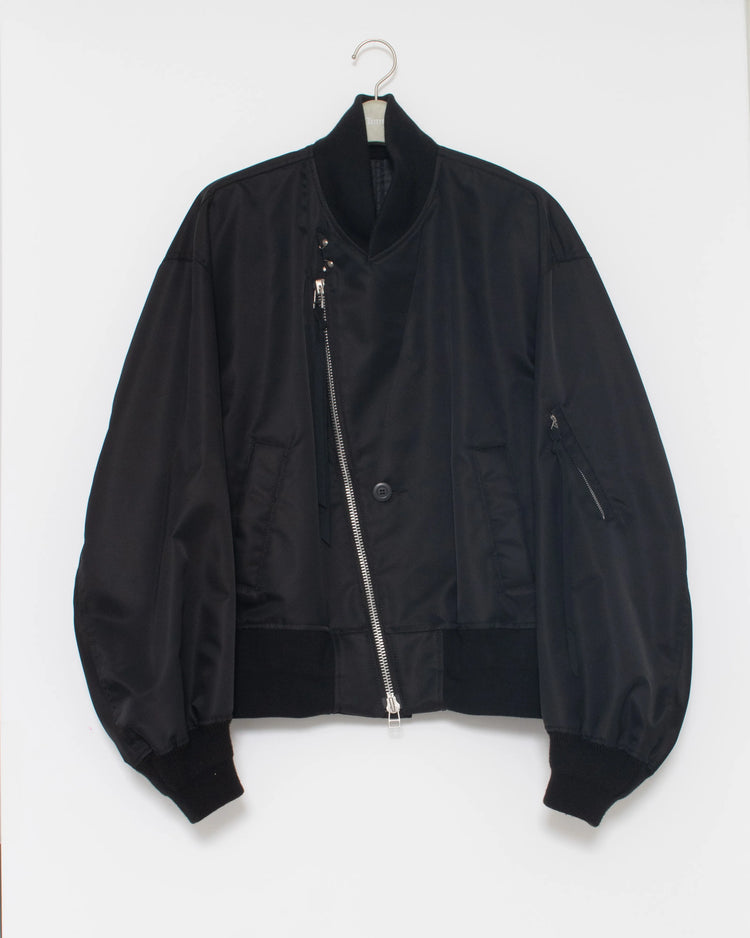 PEAKED LAPEL MA1 BLACK