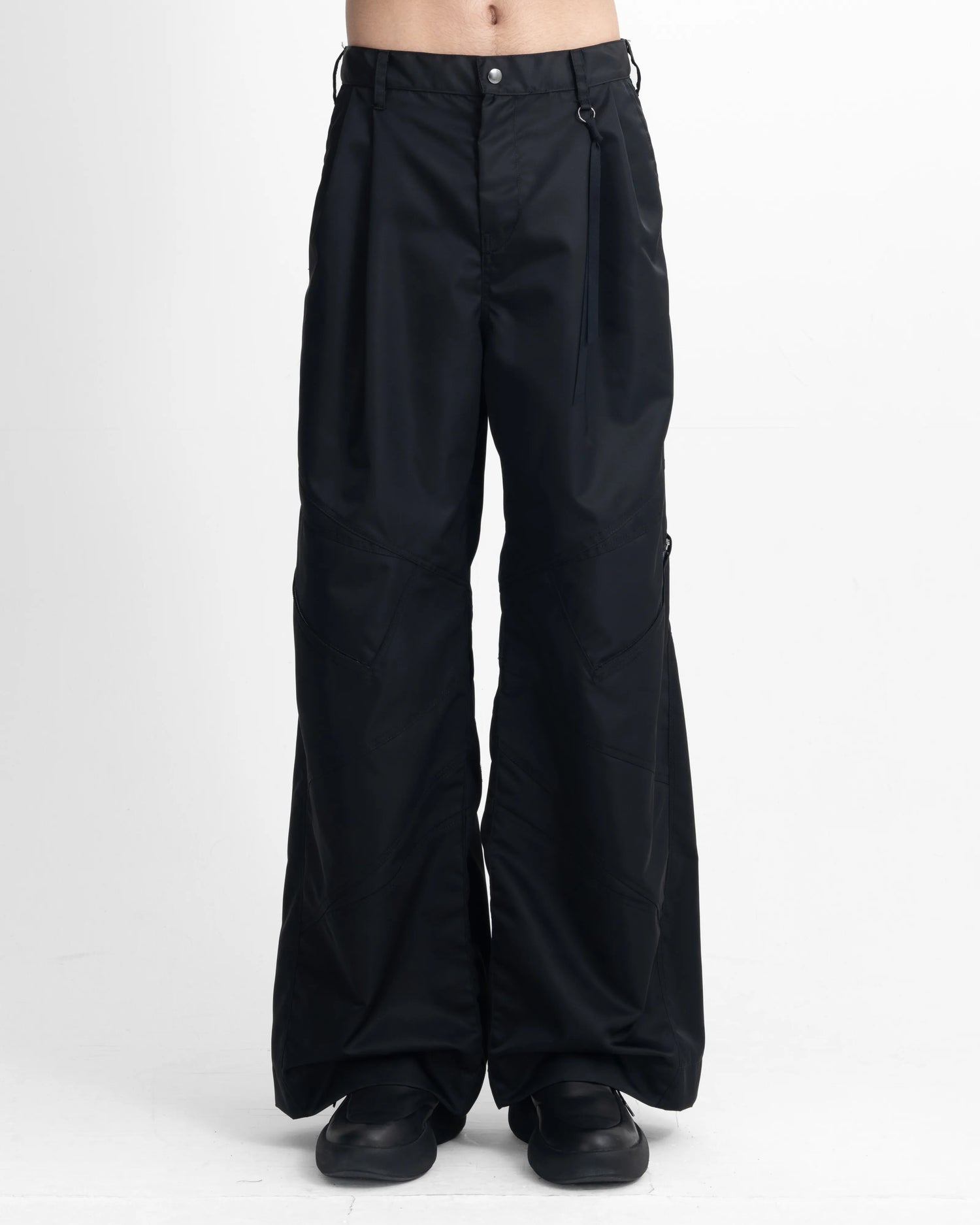 NYLON TRACK PANTS BLACK