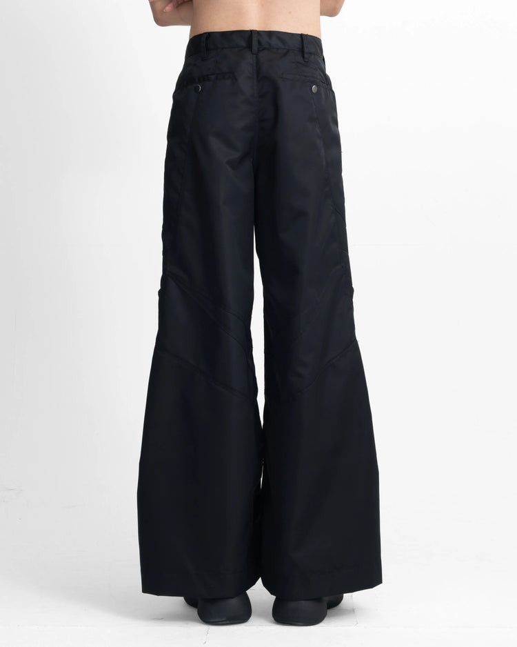 NYLON TRACK PANTS BLACK