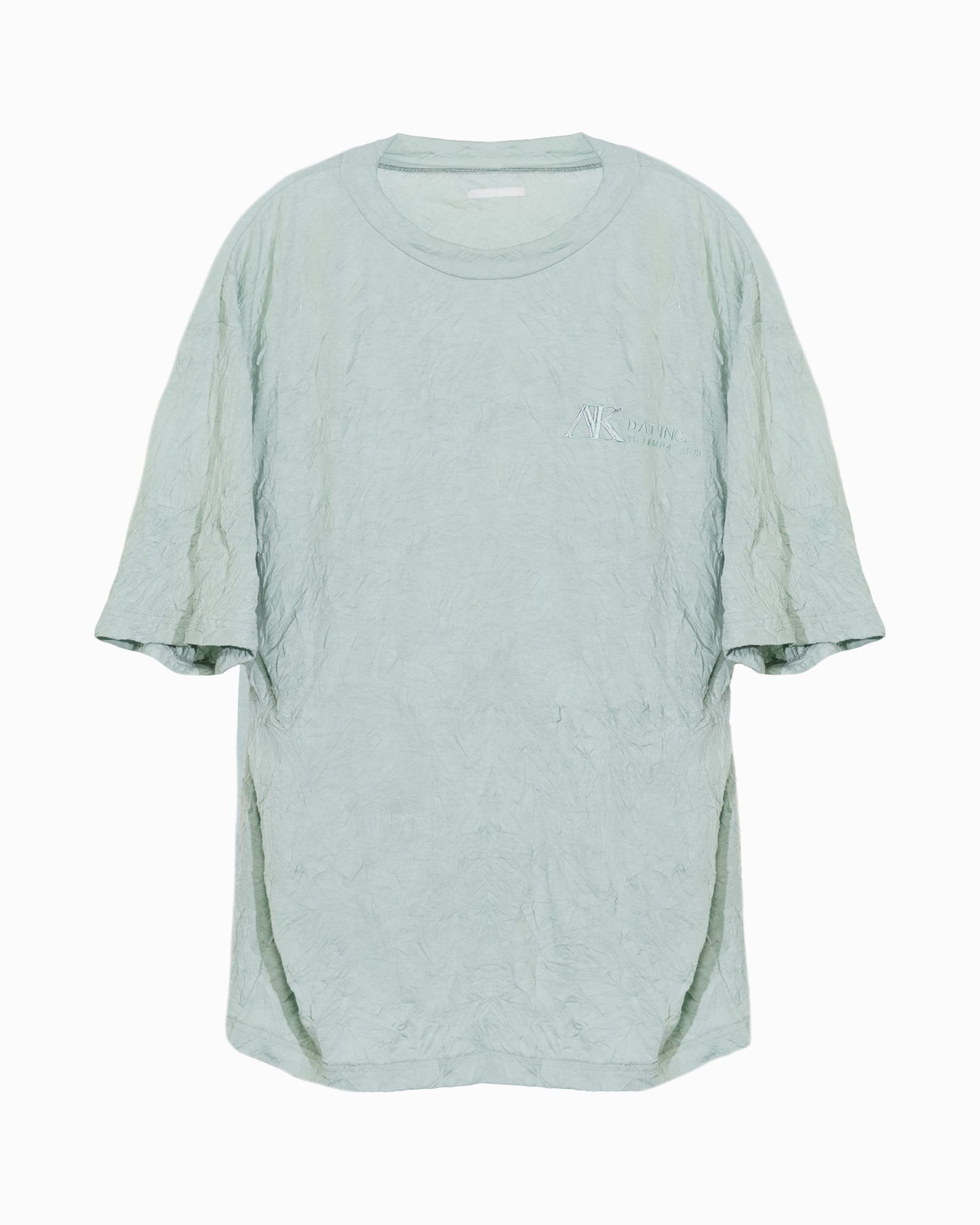 EMBROIDERY T-SHIRT MINT GREEN