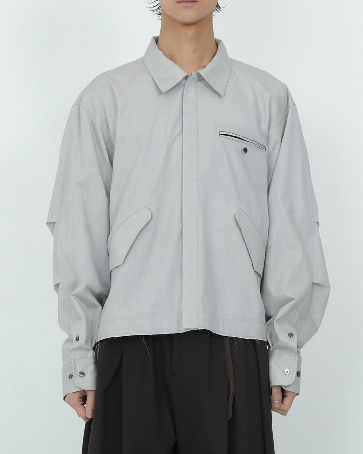 M65 CROPPED SHIRT GREY