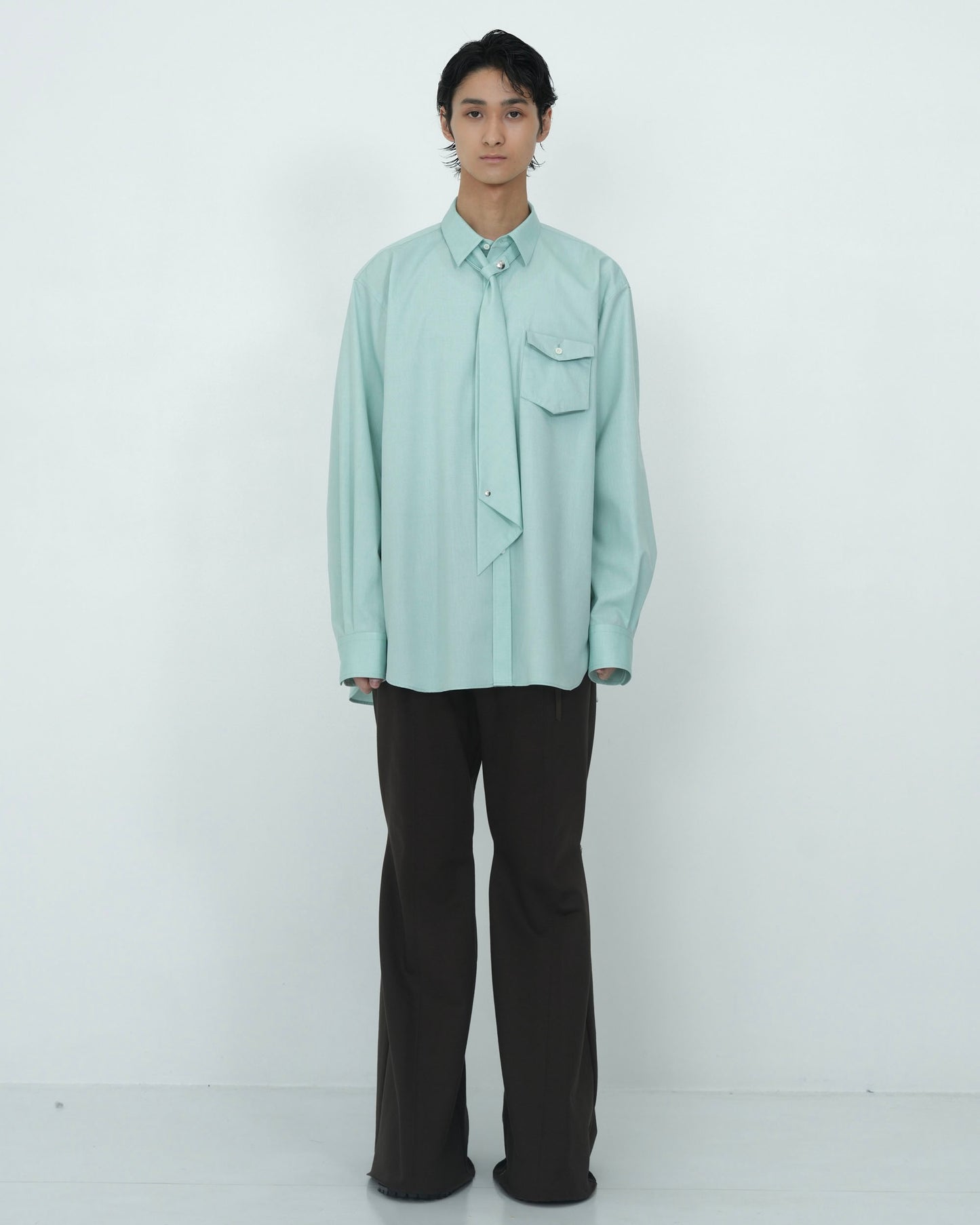 NECKTIE SHIRT GREEN