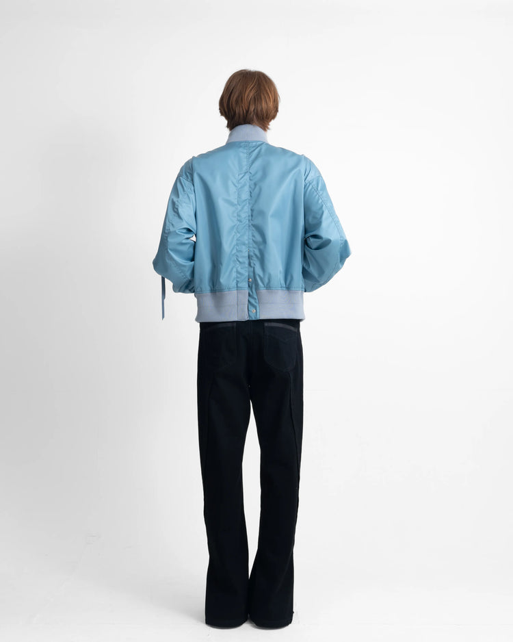 PEAKED LAPEL MA1 SKY BLUE