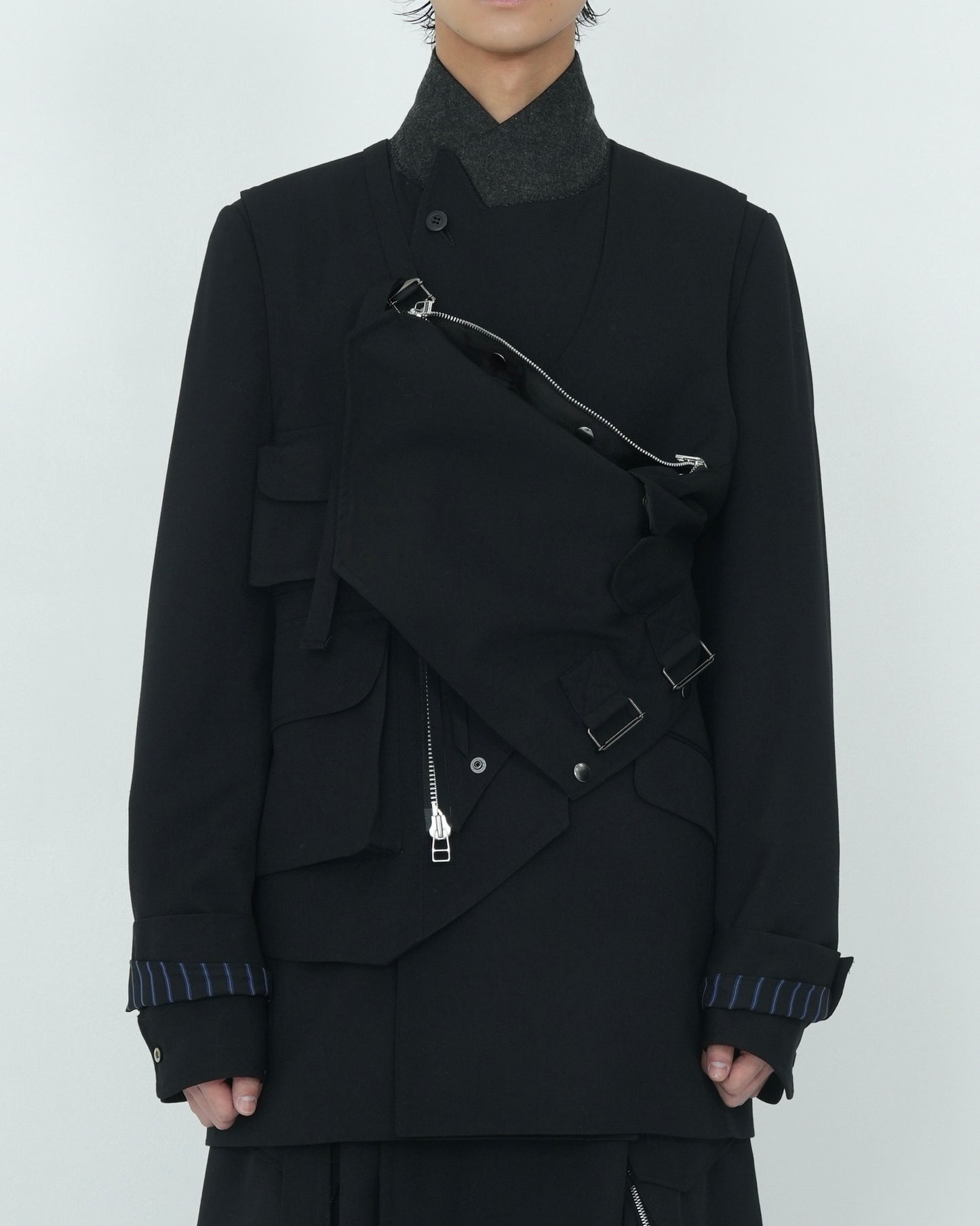 POLICE VEST BAG BLACK